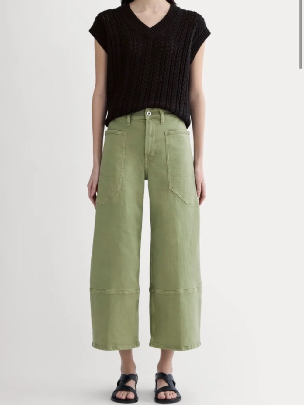 Everlane Way-High Cropped Gardener Pant